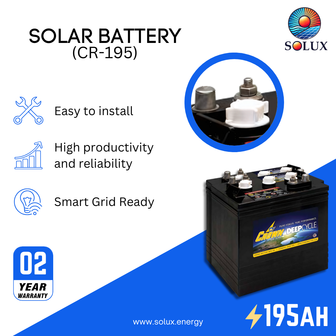 this is an image of CR-195 Crown Deep Cycle Battery